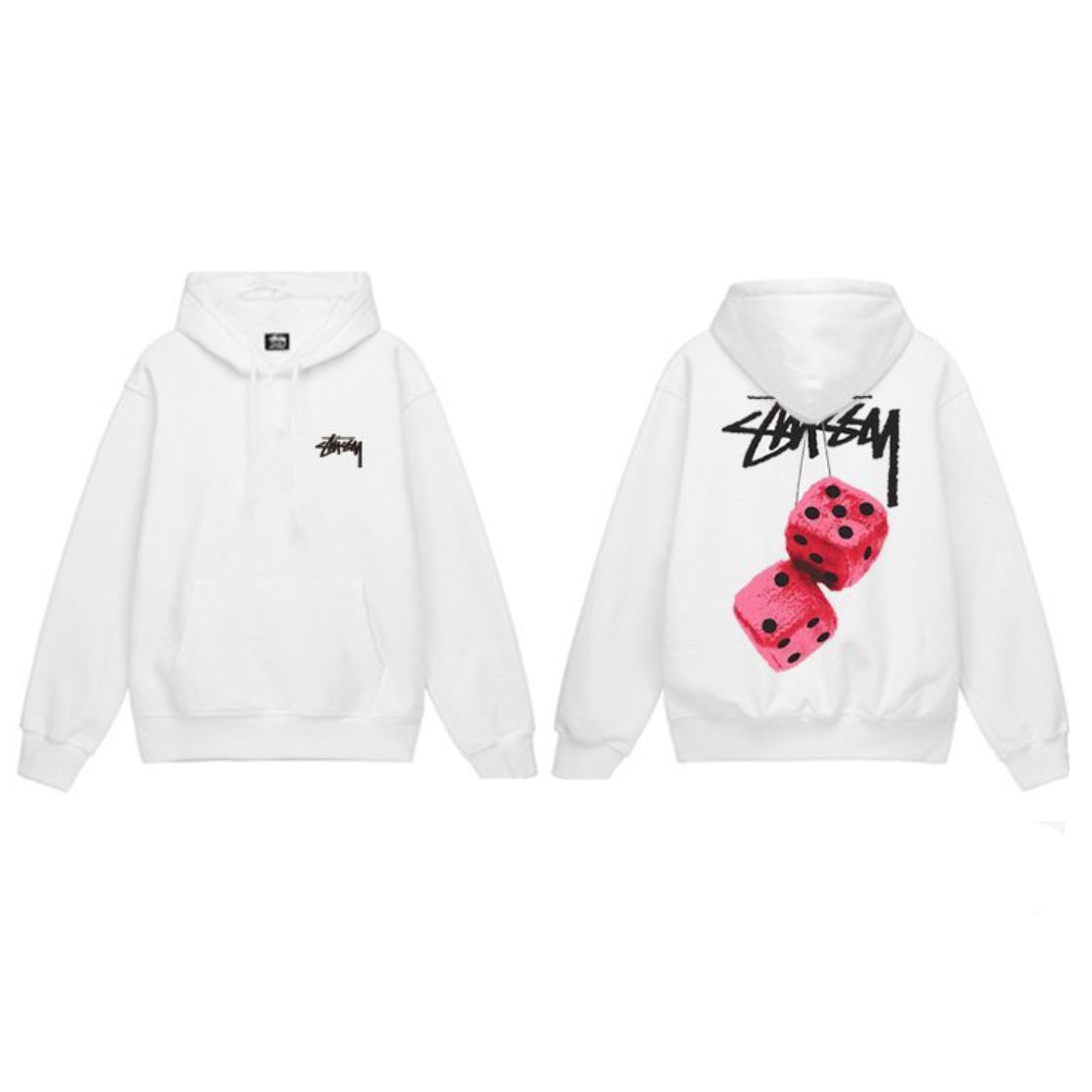 Stüssy Fuzzy dice hoodie