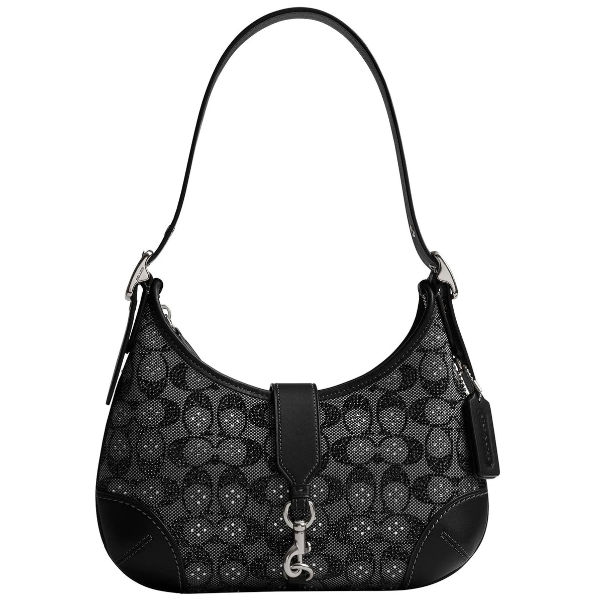 Crystal coach hamptons hobo bag