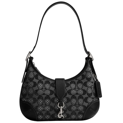 Crystal coach hamptons hobo bag