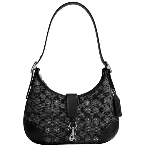 Crystal coach hamptons hobo bag