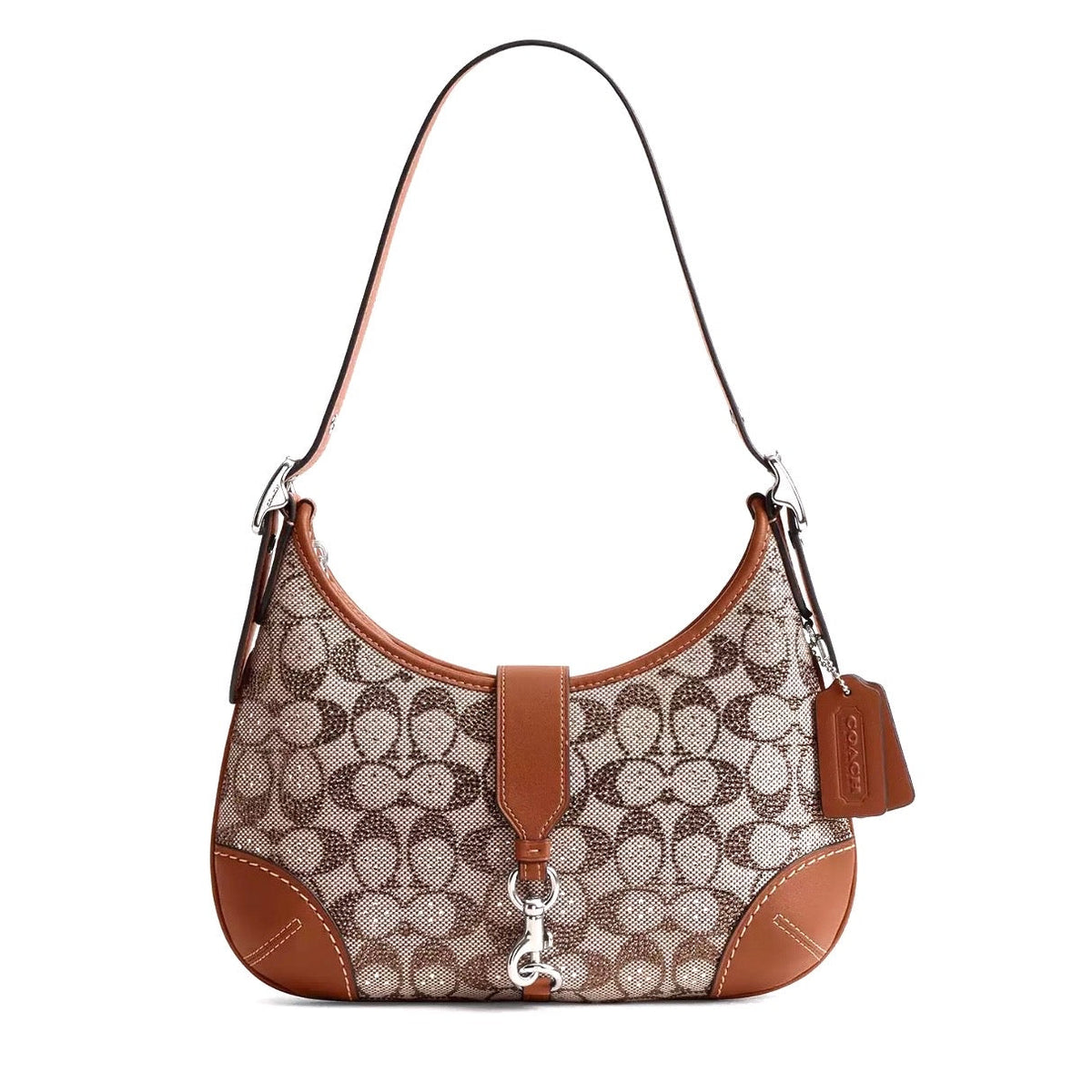 Crystal coach hamptons hobo bag