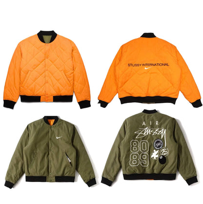 Reversible Varsity Jacket Green & Black
